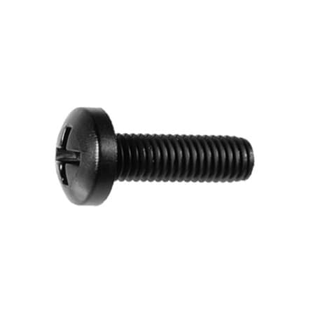 Auveco BLACK NYLON LICENSE PLATE SCREW, 100PK 21608
